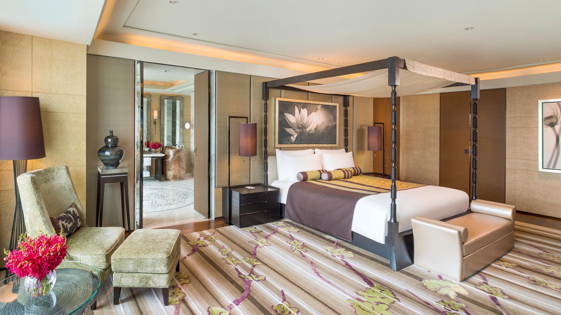 Hotel Room Furniture Sets Solid Wood Bed and Leather Sofa YSK Furniture hotel hotel dining furniture wholesale-1